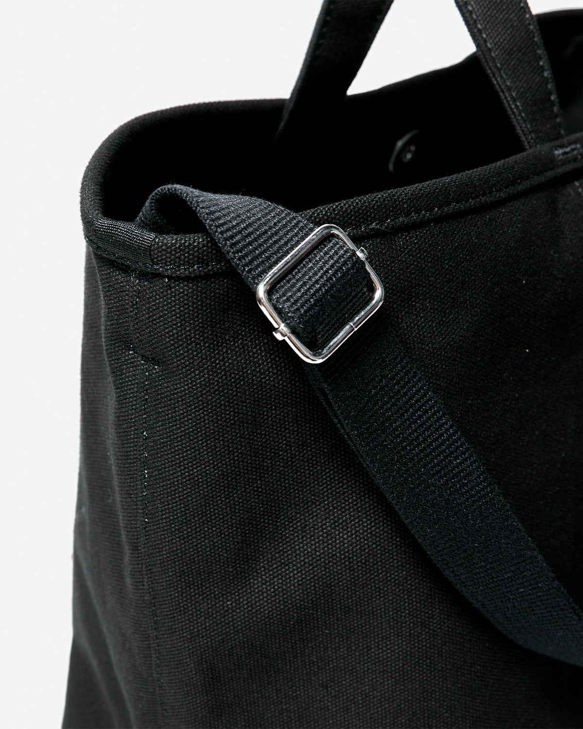 Orsay Grande Cotton Canvas Shoulder Bag - Black