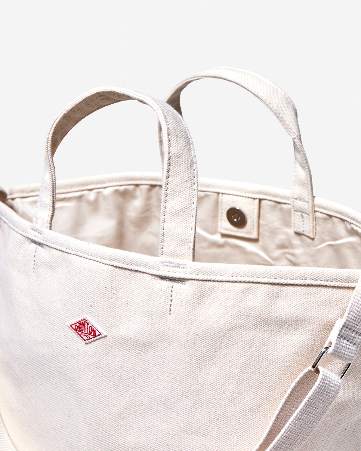 Orsay Grande Cotton Canvas Shoulder Bag - Ecru