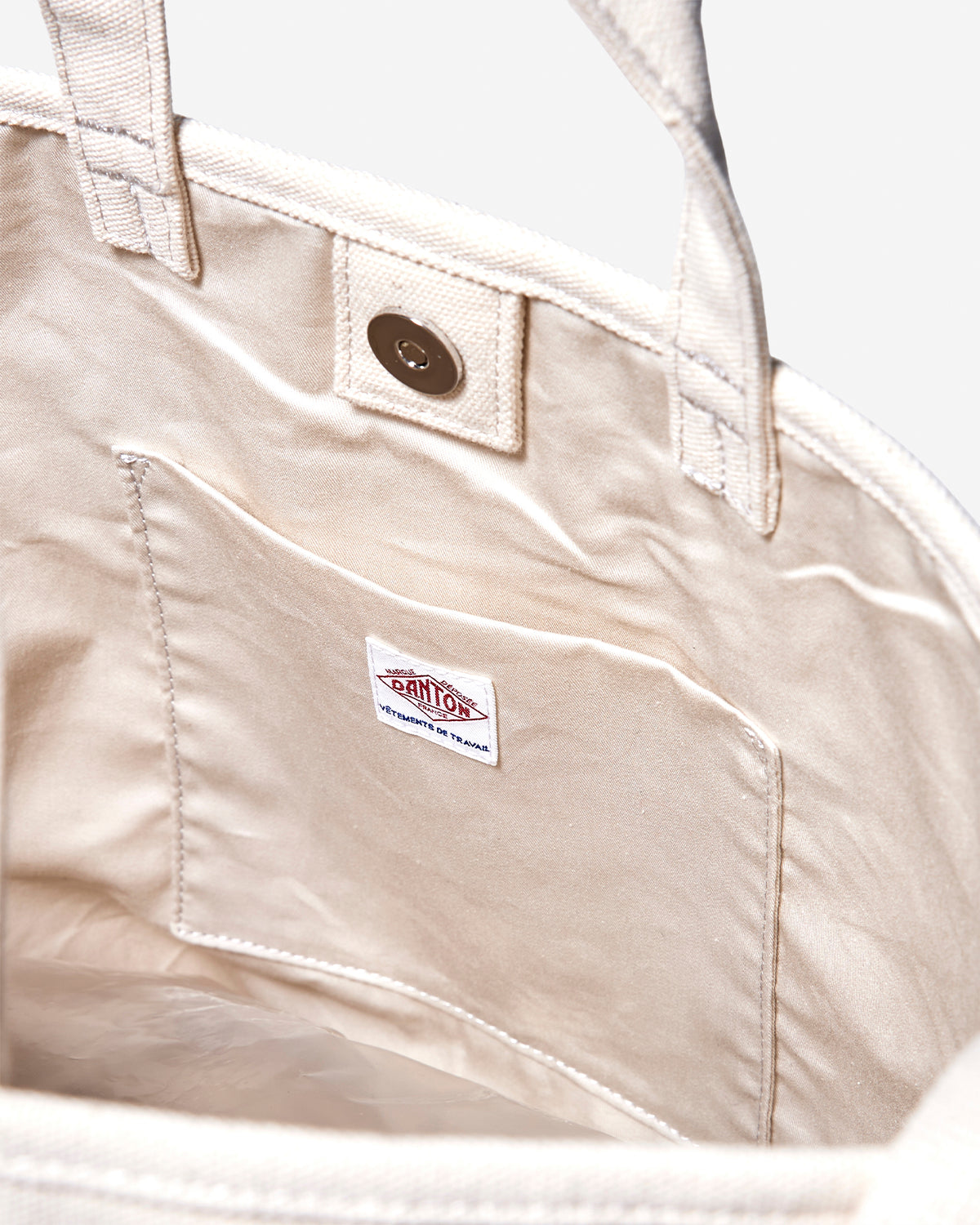 Orsay Grande Cotton Canvas Shoulder Bag - Ecru