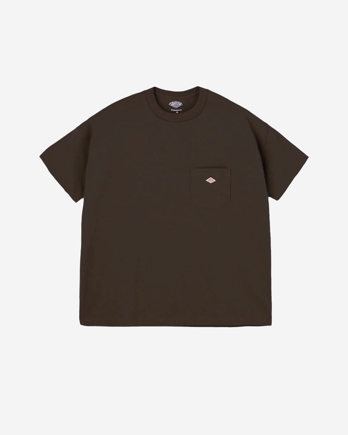 Mens Short Sleeve Pocket T-Shirt - Brown