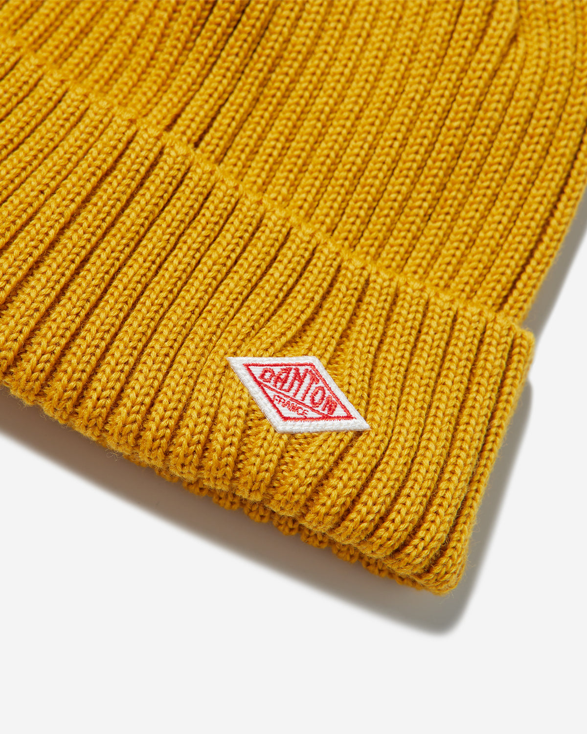 Wool Rib Knit Cap - Yellow