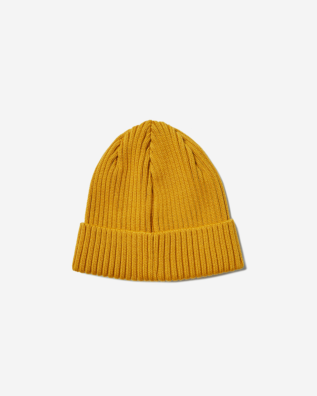 Wool Rib Knit Cap - Yellow