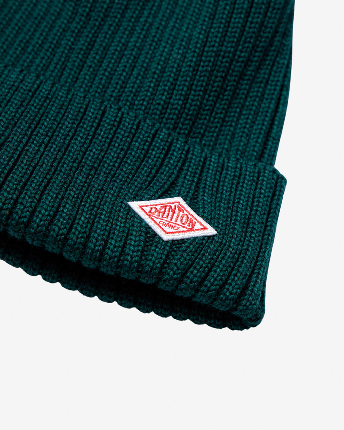 Wool Rib Knit Cap - Dk.Green