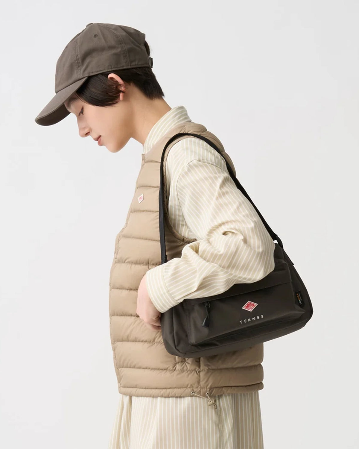 Ternes - Cordura Canvas Hand Bag - Dk.Grey (White)