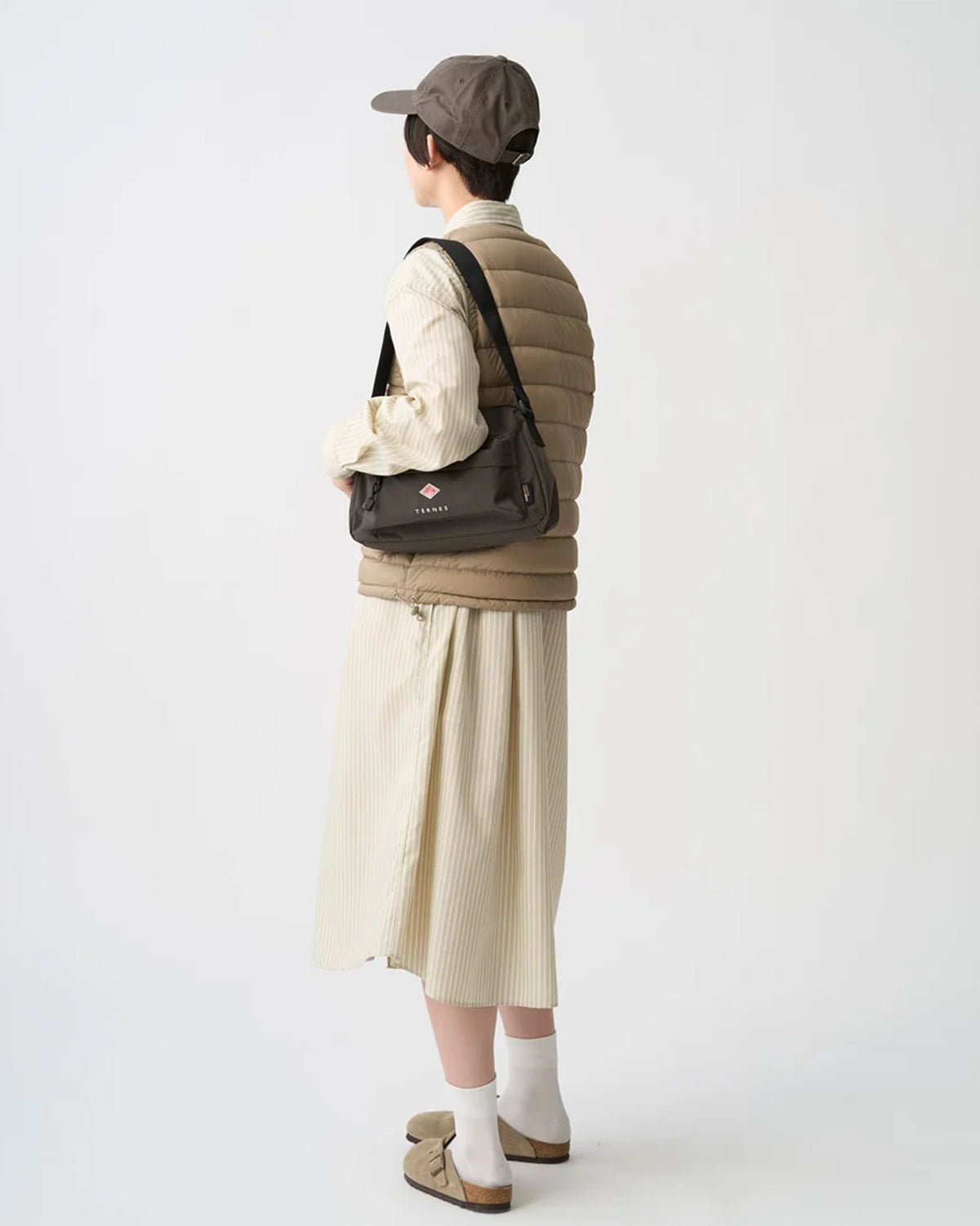 Ternes - Cordura Canvas Hand Bag - Dk.Grey (White)