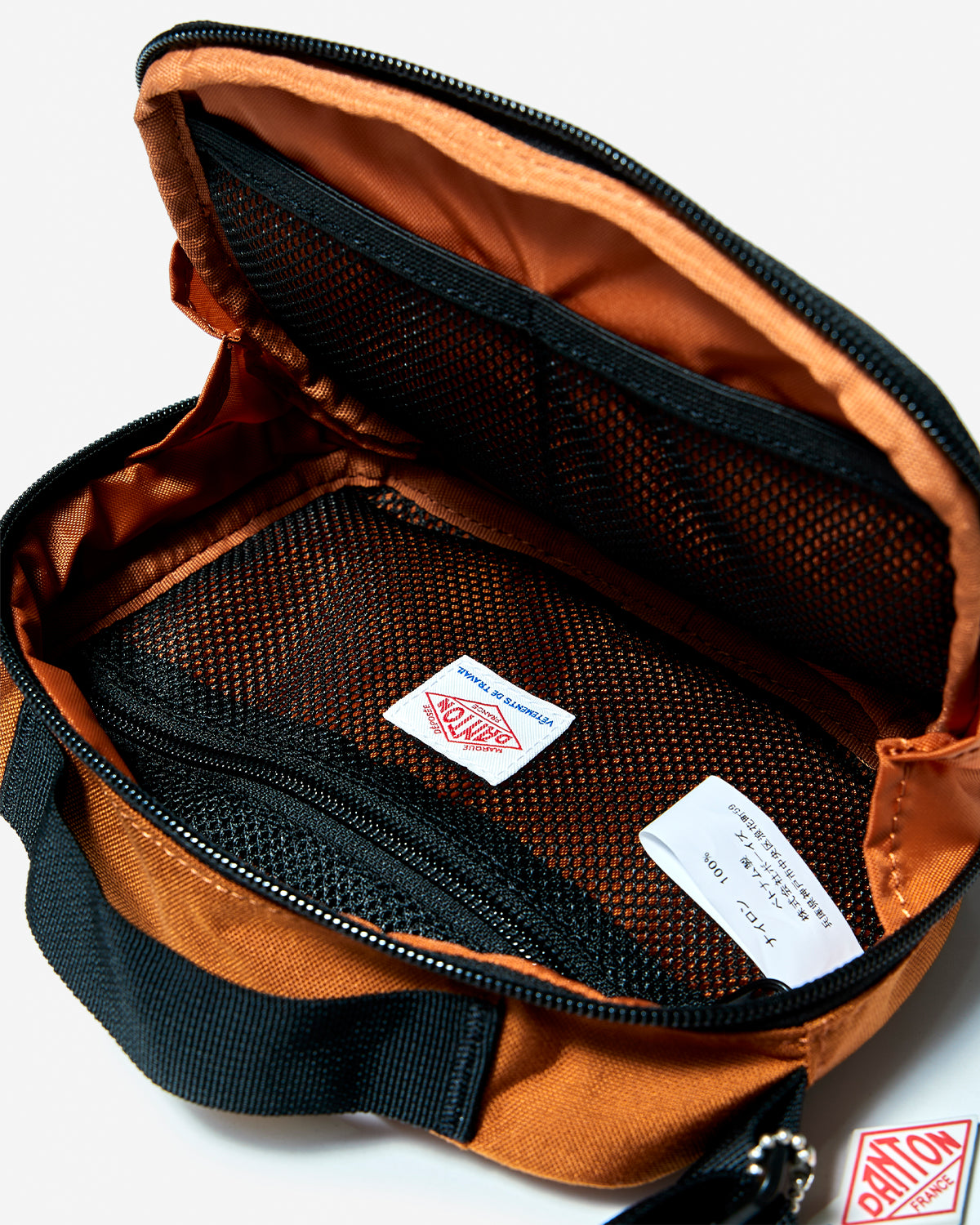 Venise - Cordura Canvas Shoulder Bag - Mustard Orange (White)