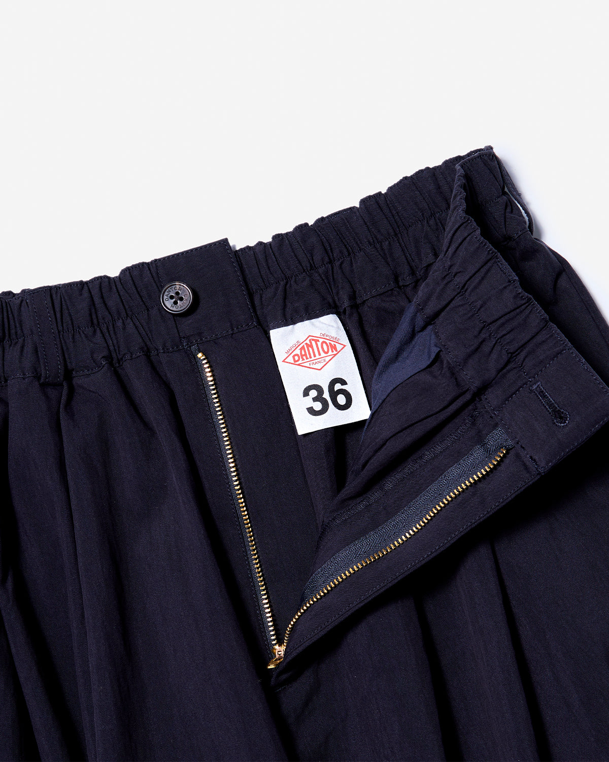 Womens C/N Twill Double Pleated Easy Pants - Navy