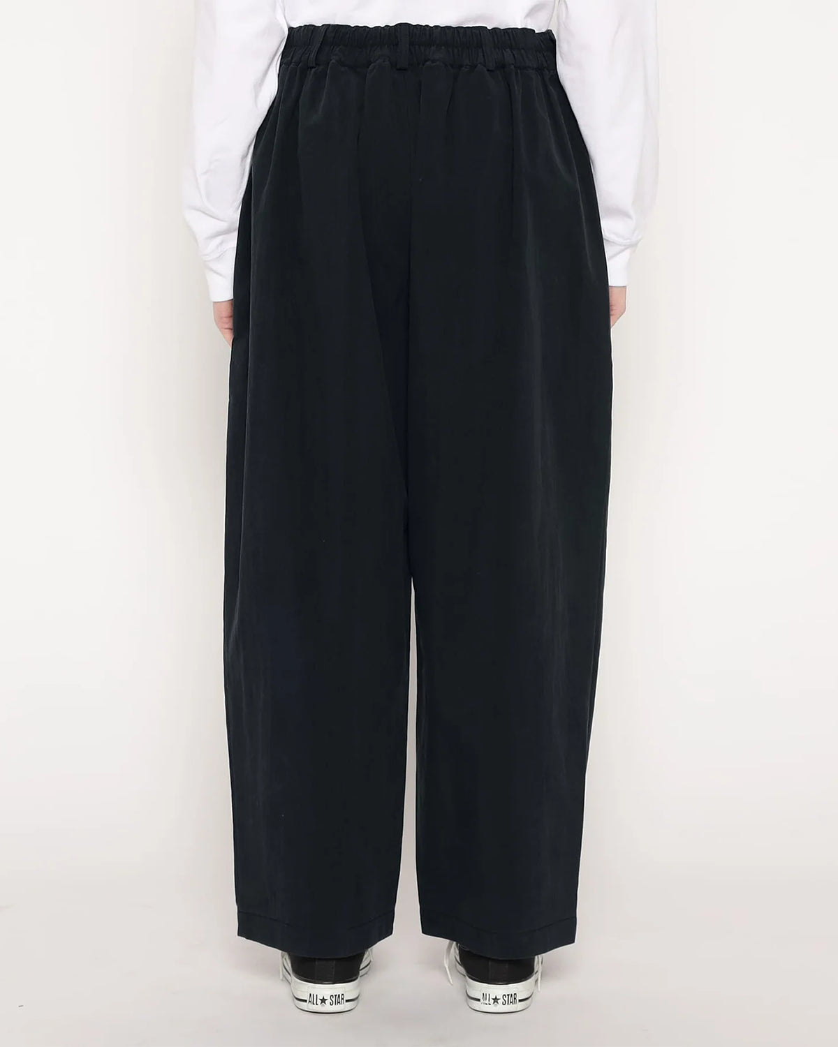 Womens C/N Twill Double Pleated Easy Pants - Navy