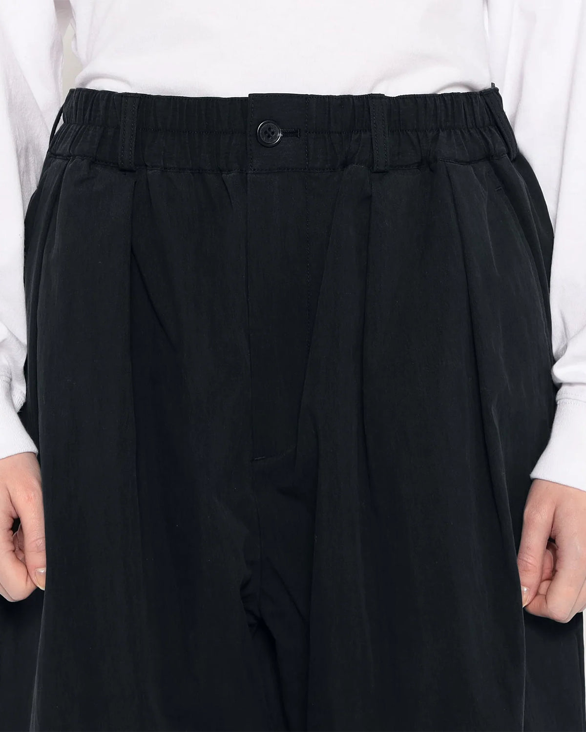 Womens C/N Twill Double Pleated Easy Pants - Navy