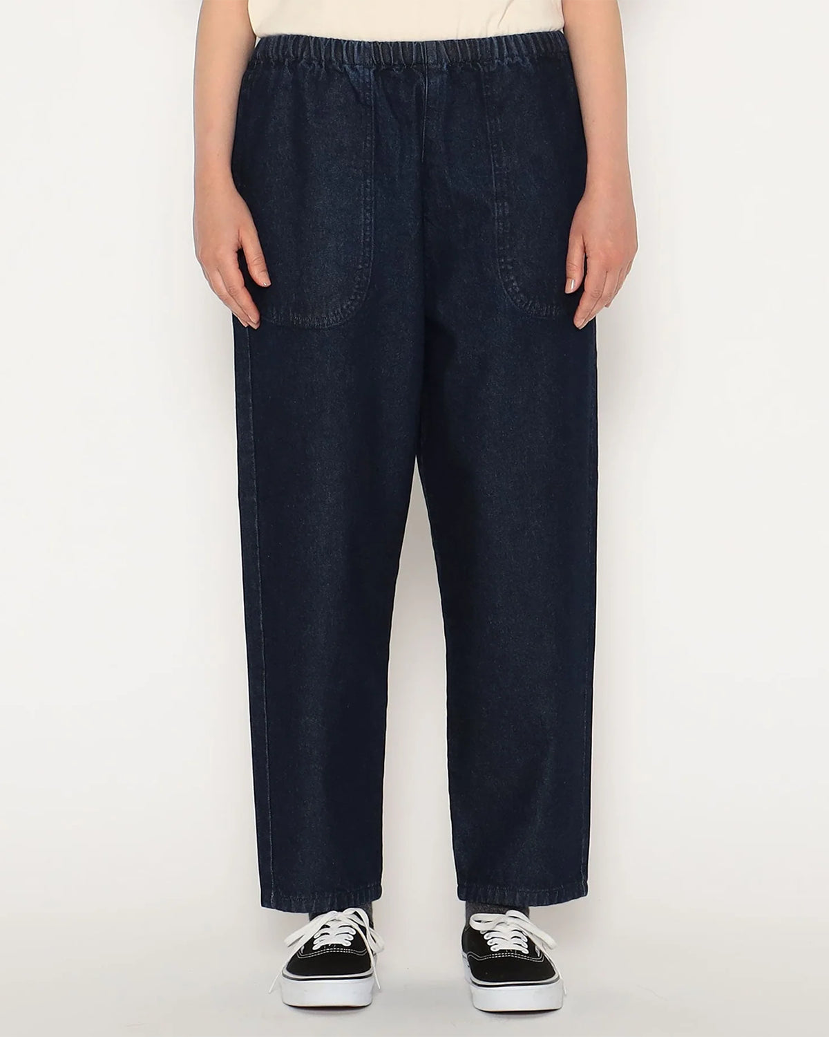 Womens Denim Easy Pants - Indigo