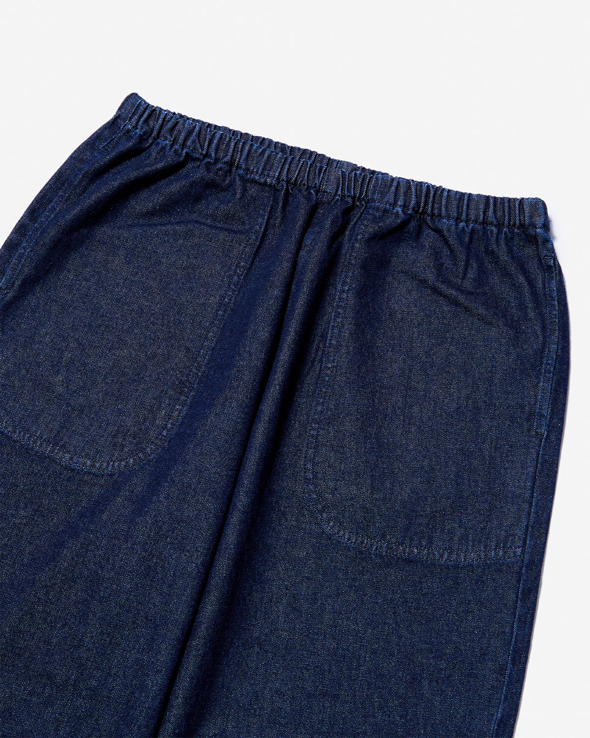 Womens Denim Easy Pants - Indigo
