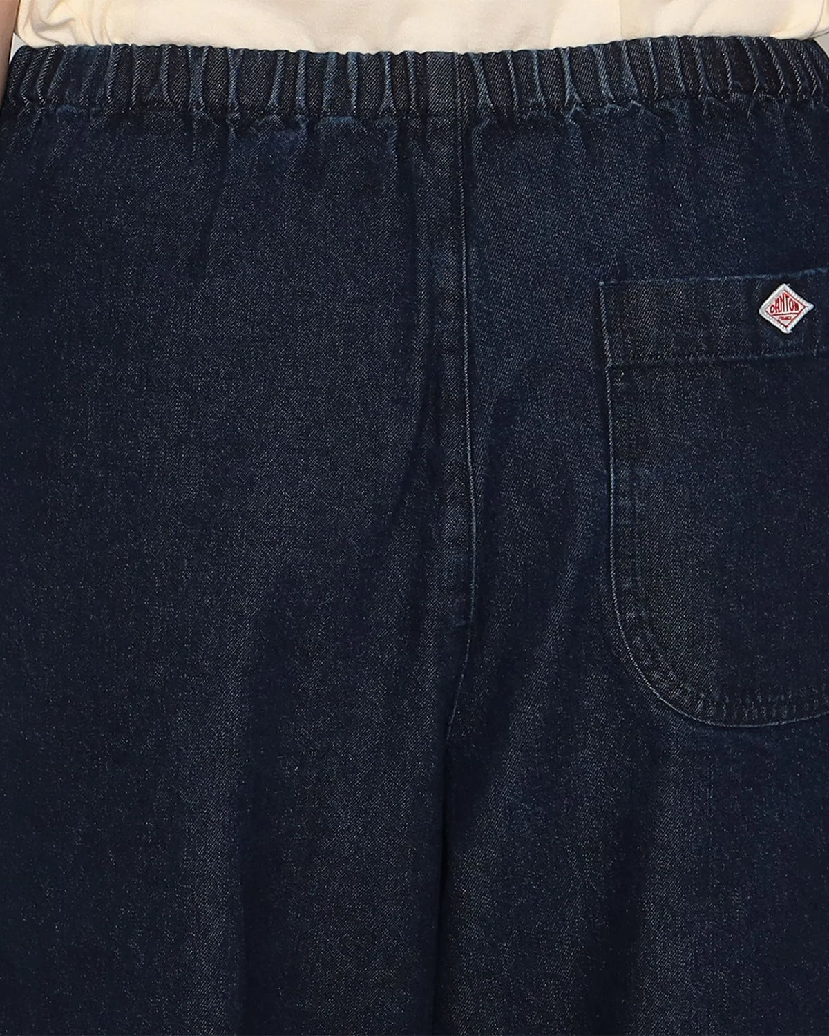 Womens Denim Easy Pants - Indigo