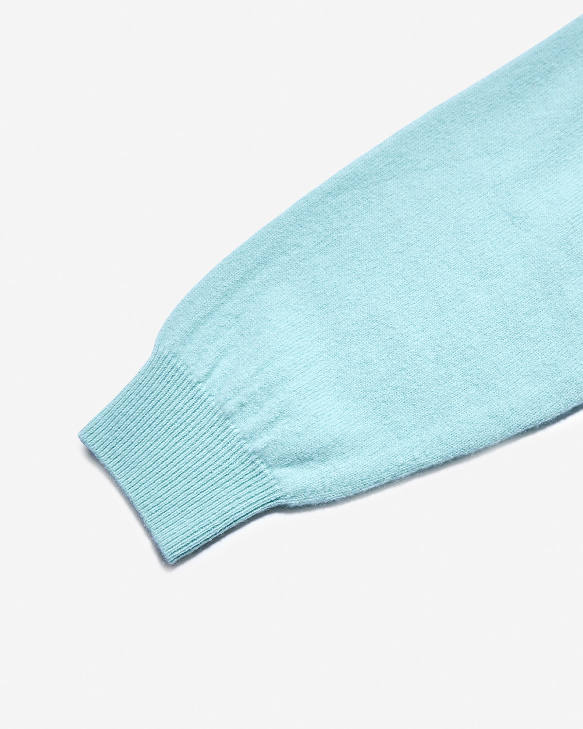 Womens Lambswool Crew Neck Cardigan - Mint
