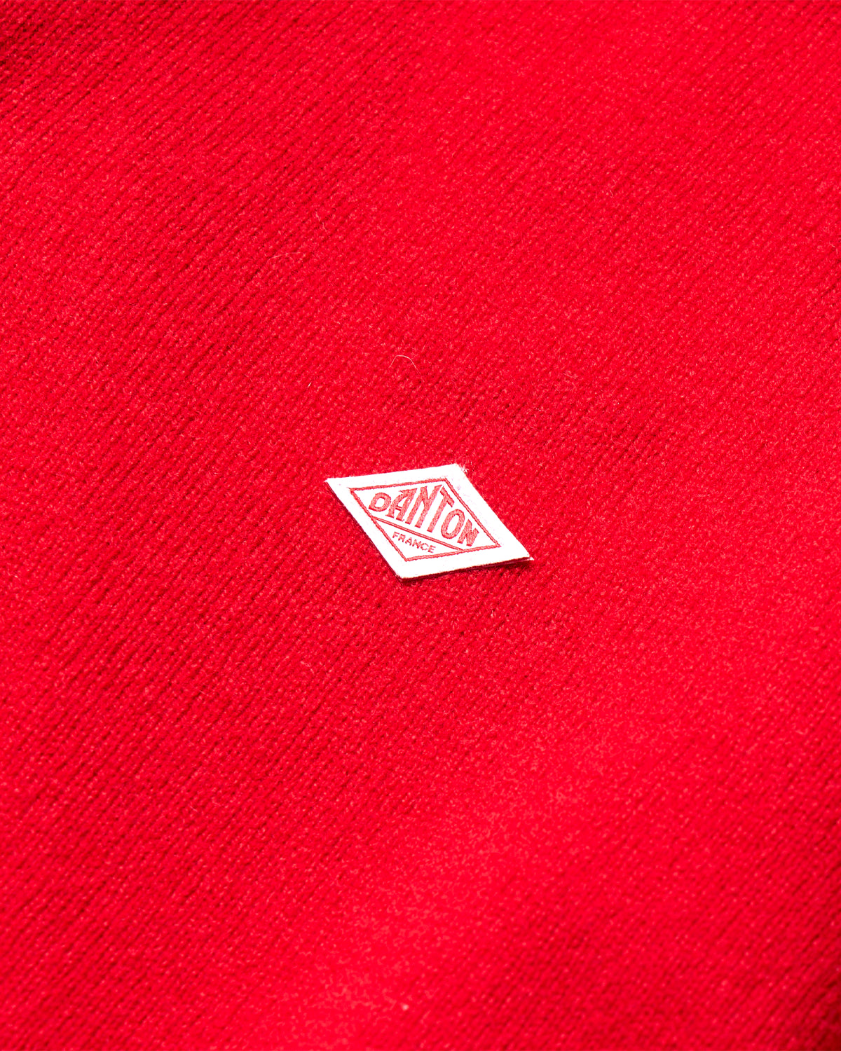 Womens Lambswool Crew Neck Cardigan - Red