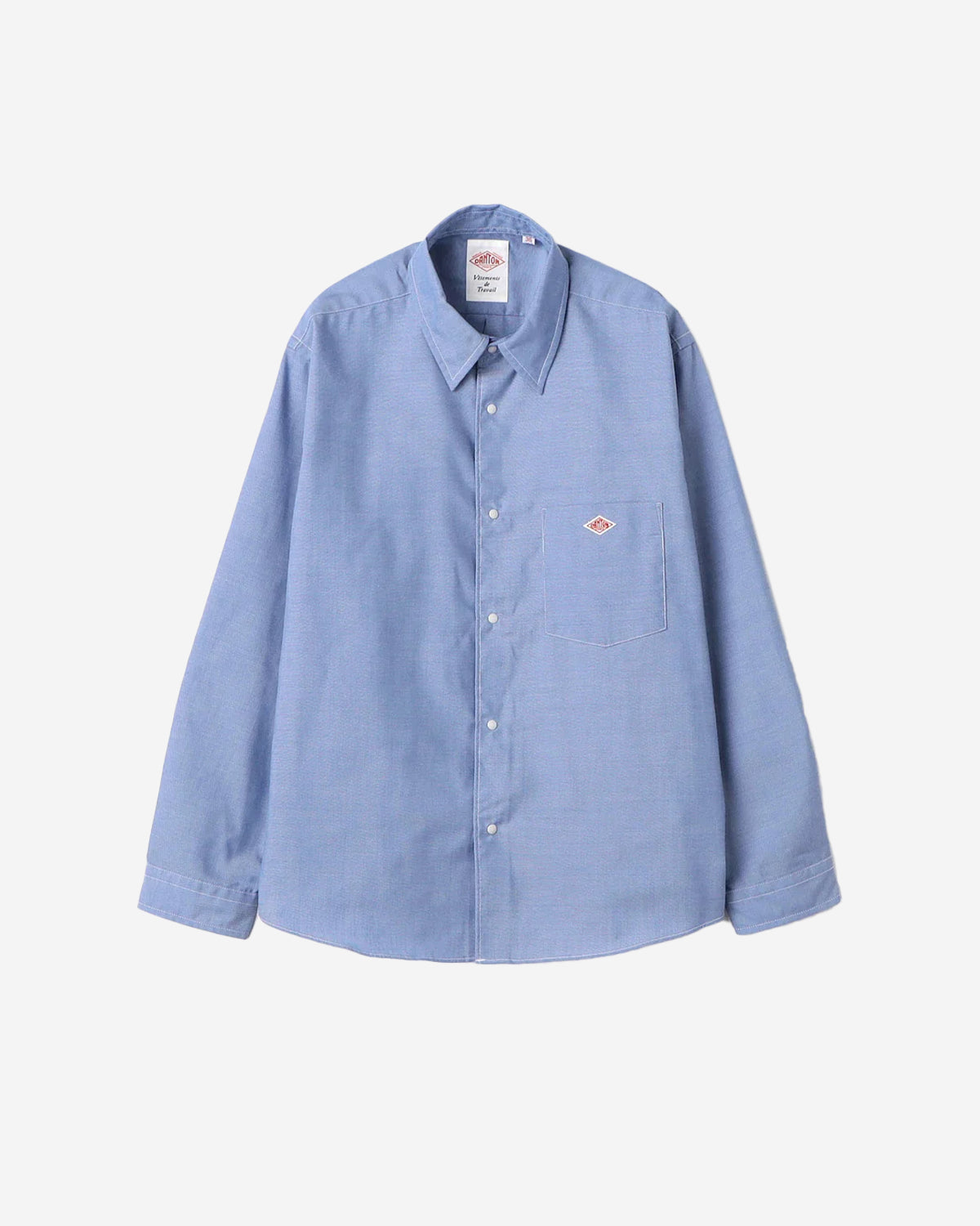 Womens Oxford Classic Collar Shirt - Lt.Sax