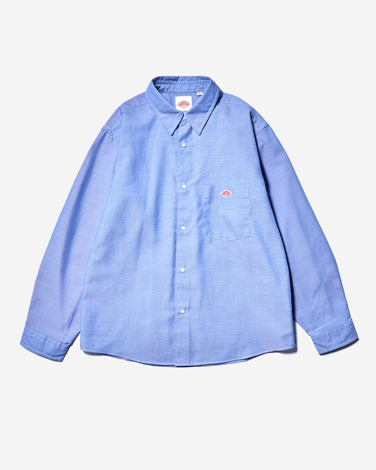 Womens Oxford Classic Collar Shirt - Lt.Sax