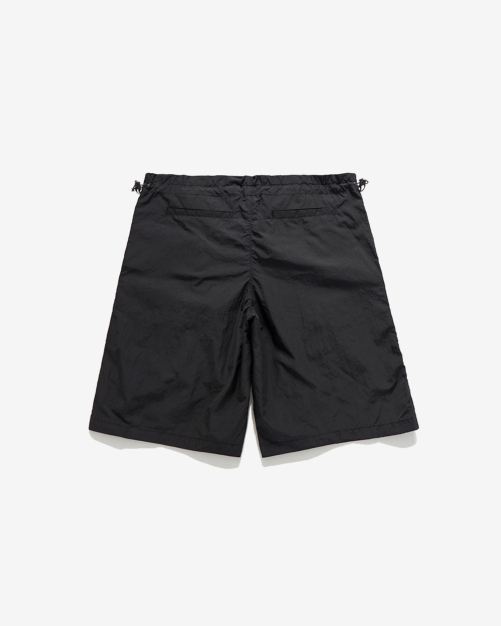 Drawstring Cargo Shorts - Black