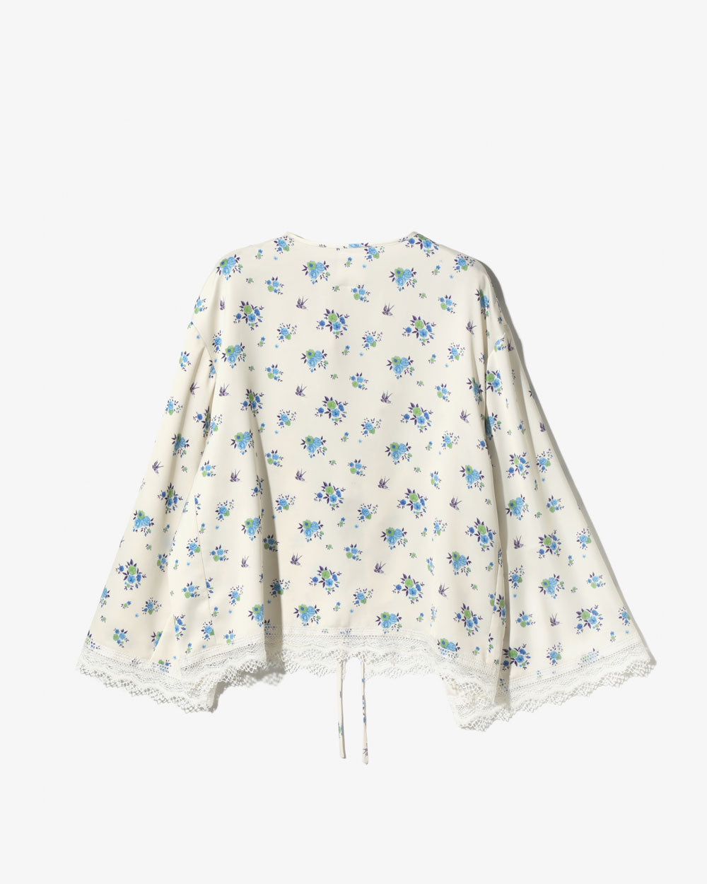 Dressing Gown - Original Floral Pattern -Natural