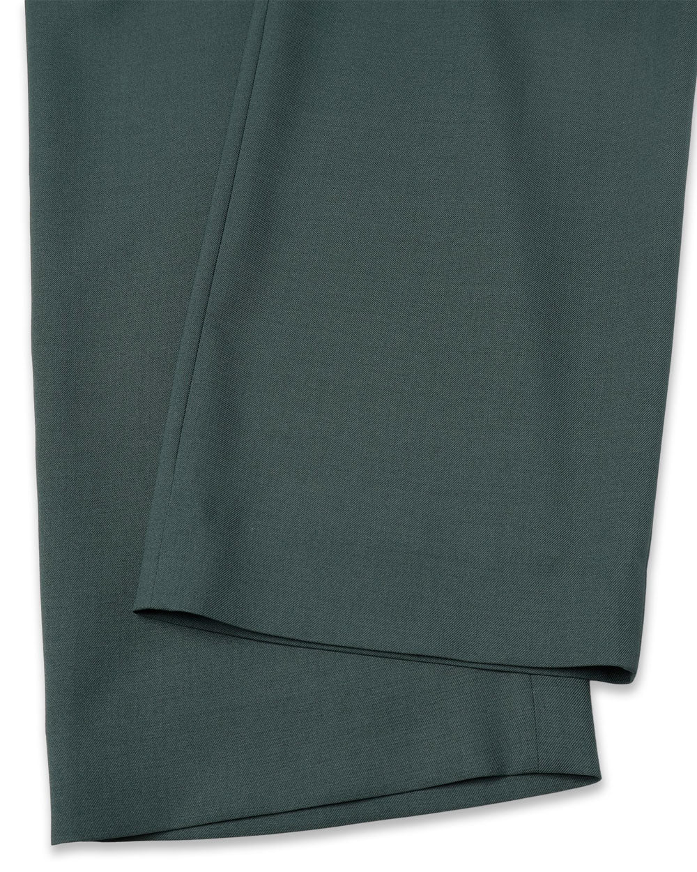 Dry Heather Twill Nylon Belt Tuck Wide Pants - Green