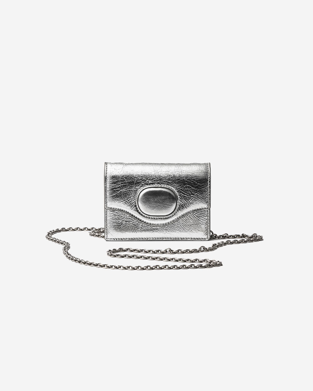 Eggshell Petite Bag - Silver