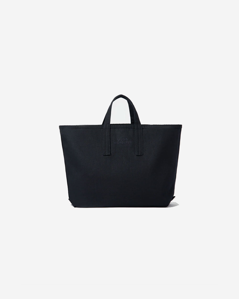 Embroidered Logo Small Tote Bag - Darkest Navy