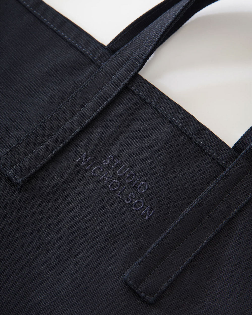 Embroidered Logo Small Tote Bag - Darkest Navy