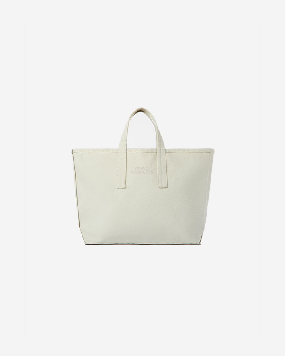 Embroidered Logo Small Tote Bag - Dove