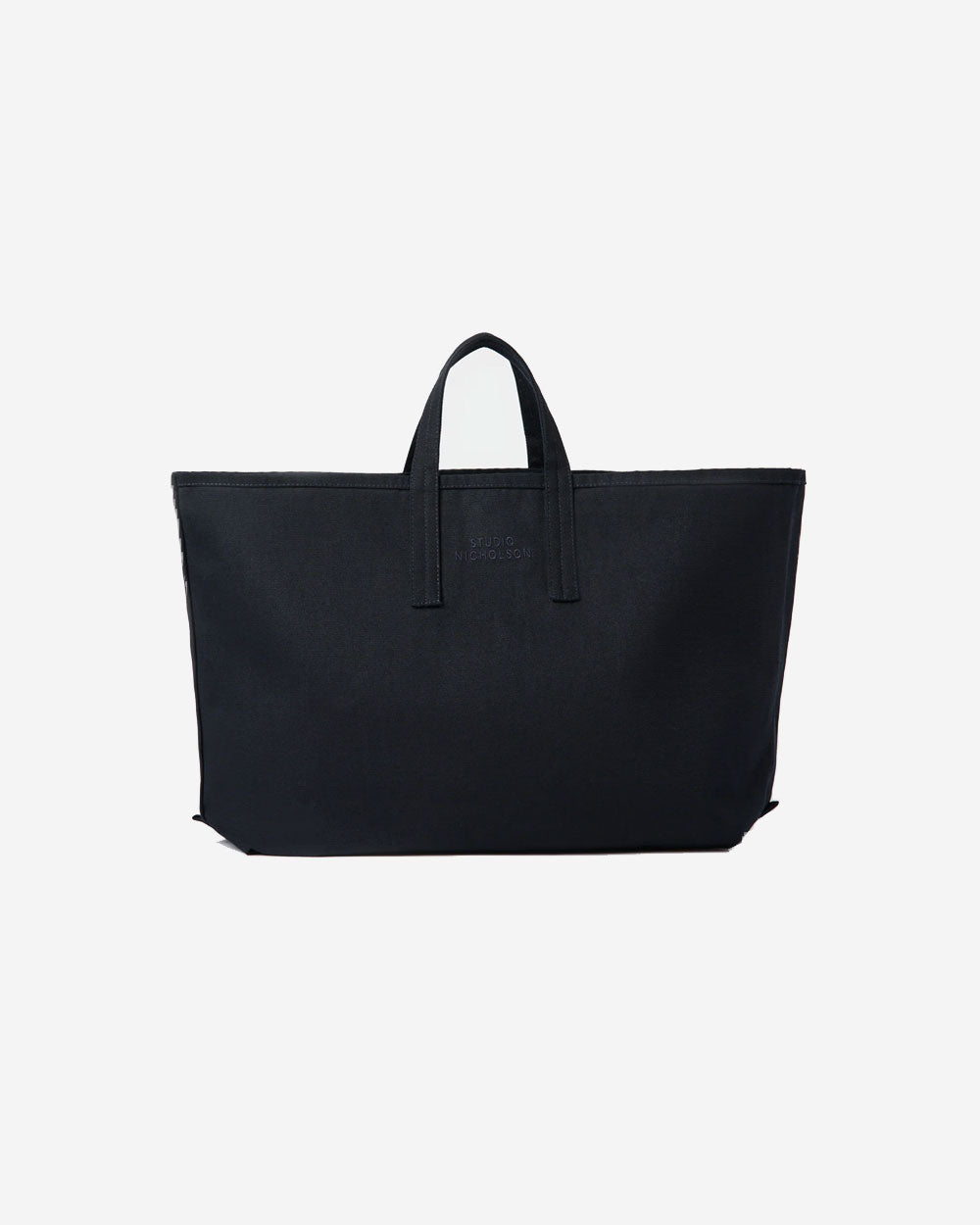 Embroidered Logo Standard Tote Bag -Darkest Navy