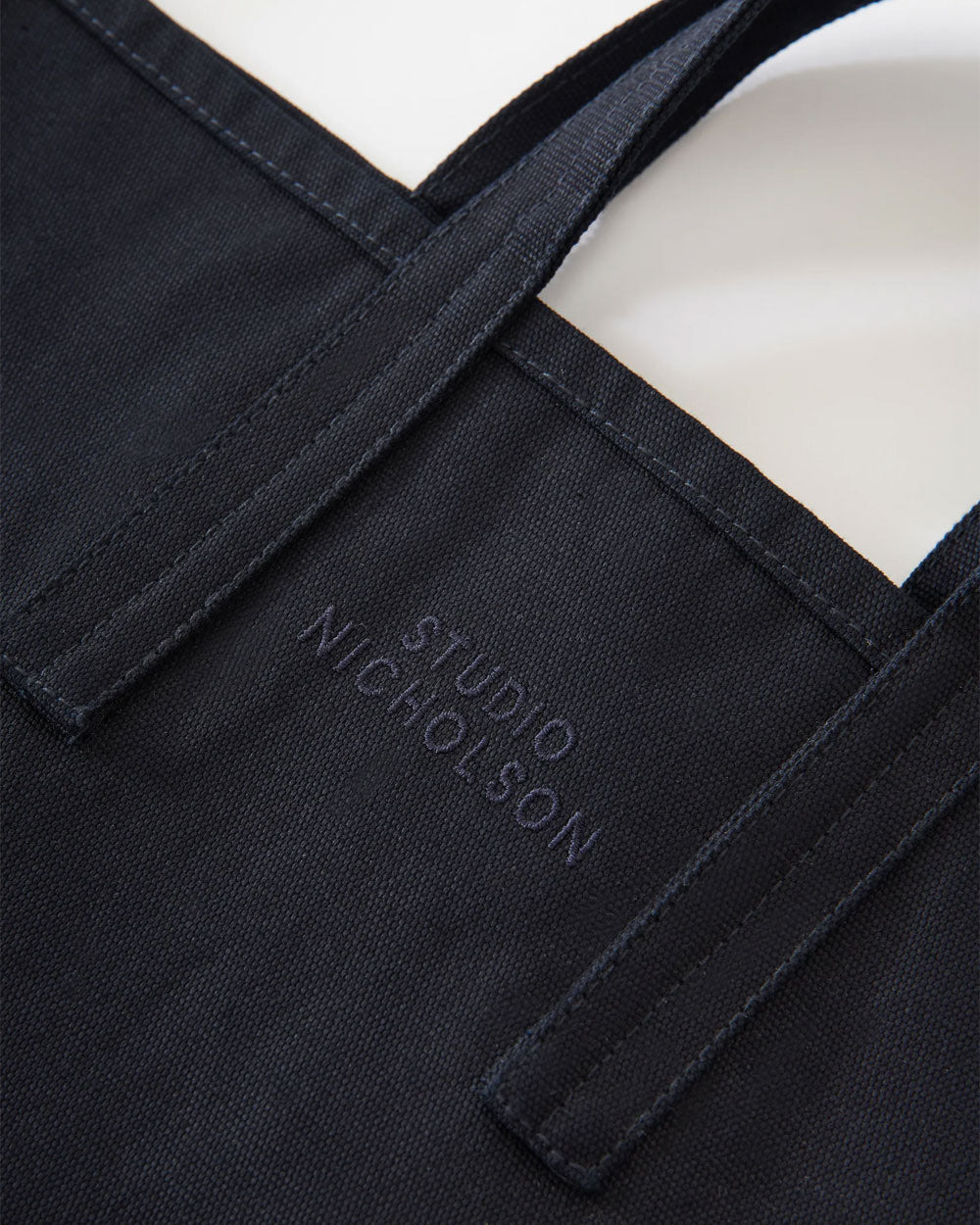 Embroidered Logo Standard Tote Bag -Darkest Navy