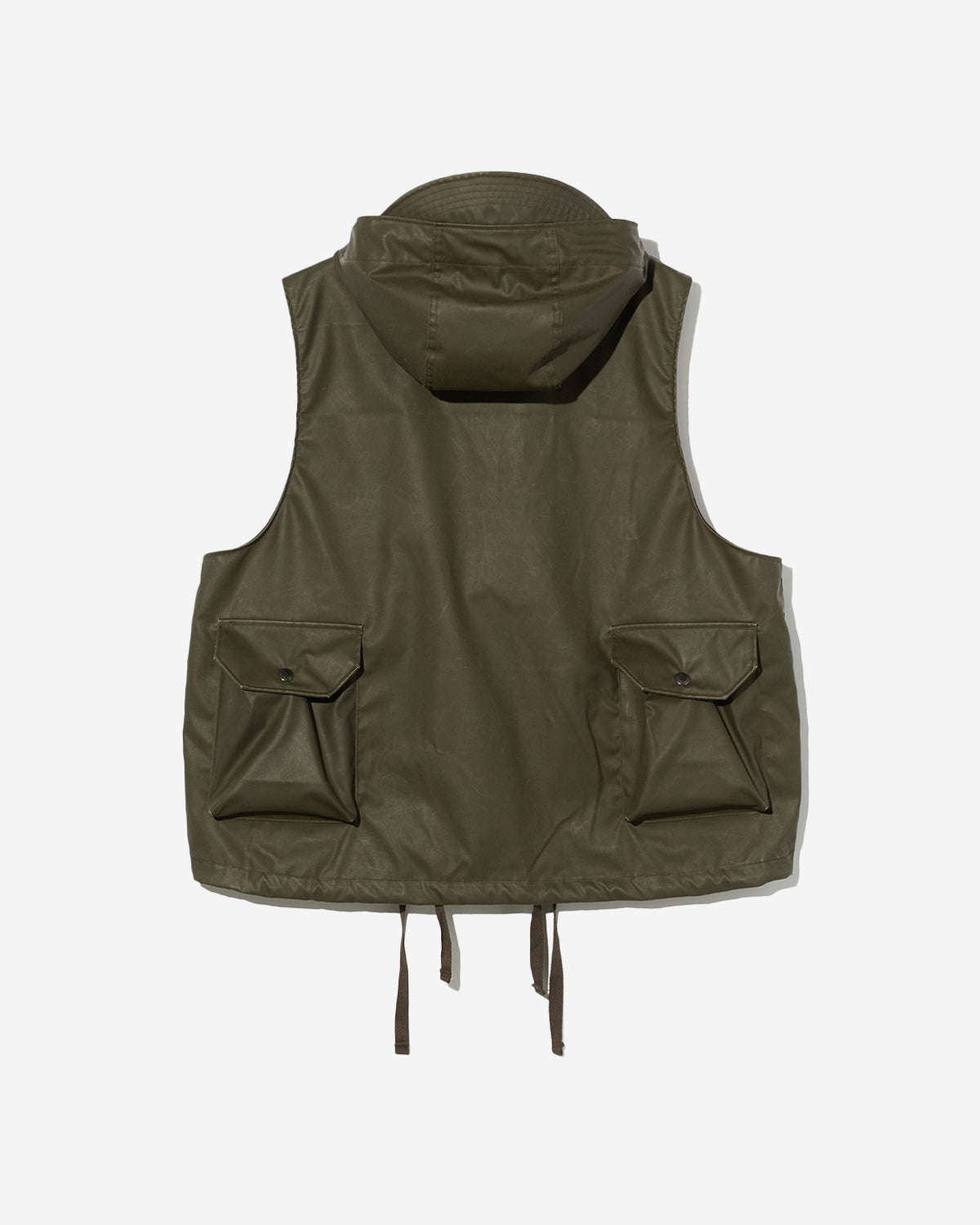 Field Vest - Brown Polyester Coated Cloth