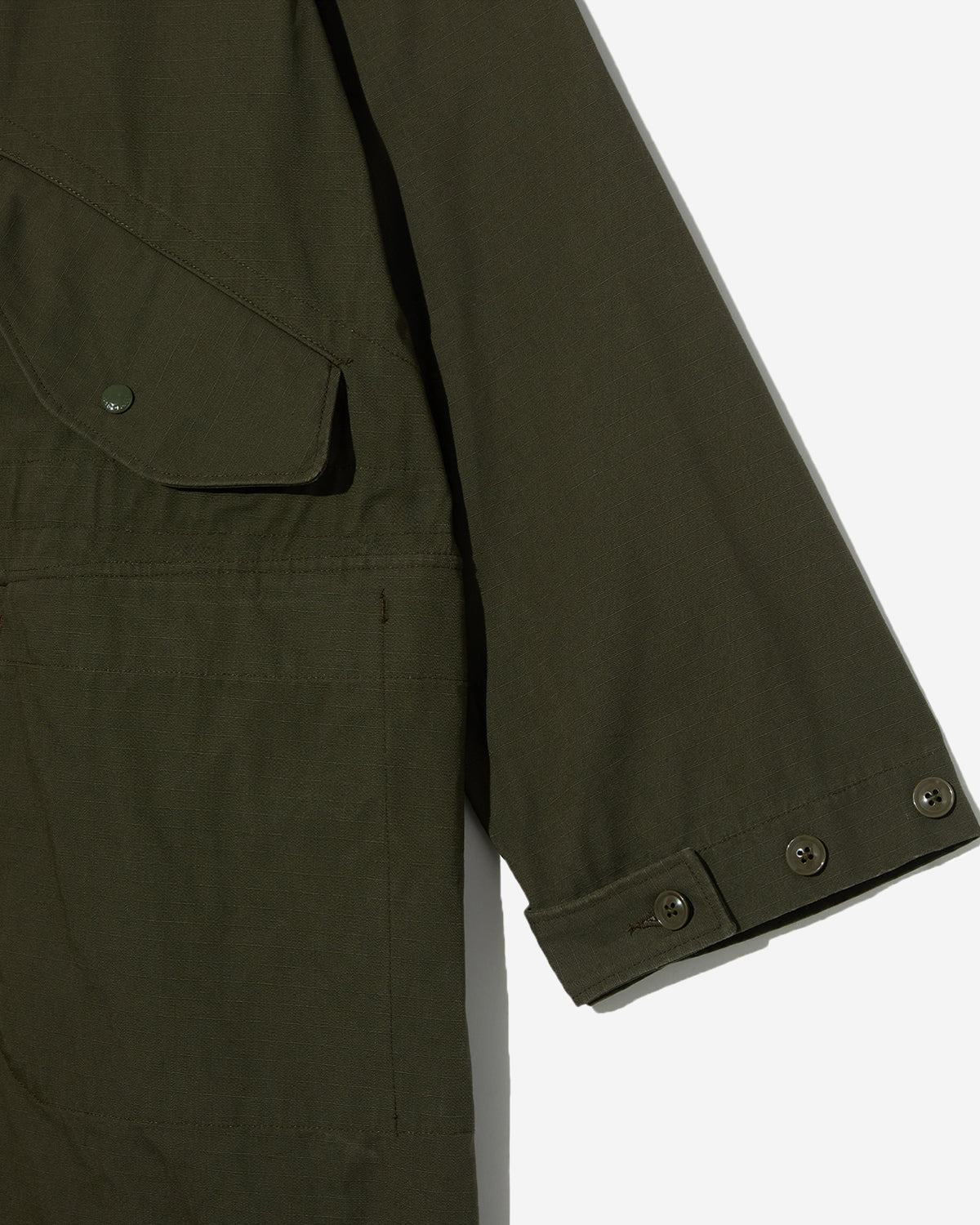 Highland Parka - Olive Heavyweight Cotton Ripstop