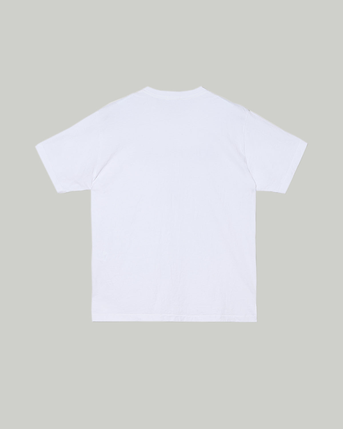 Printed Cross Crew Neck T-Shirt - White - Map