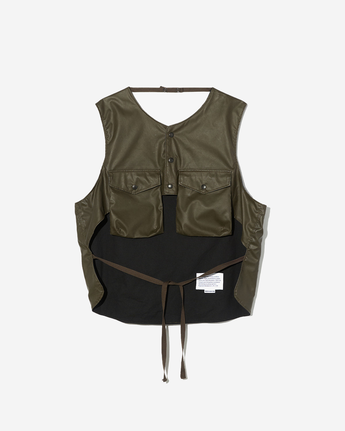 Support Vest - Brown Polyester Coated Cloth