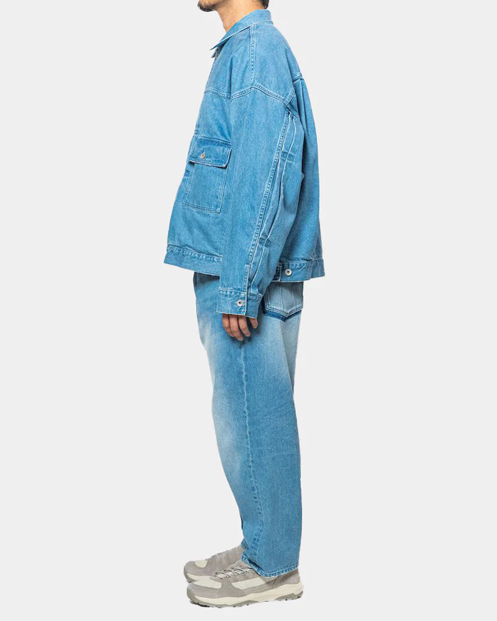 Fade Denim Wrap Pant -Indigo