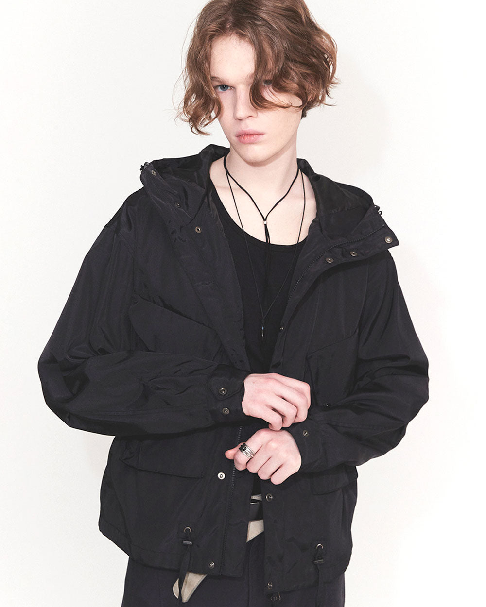 Fisherman Short Parka - Black