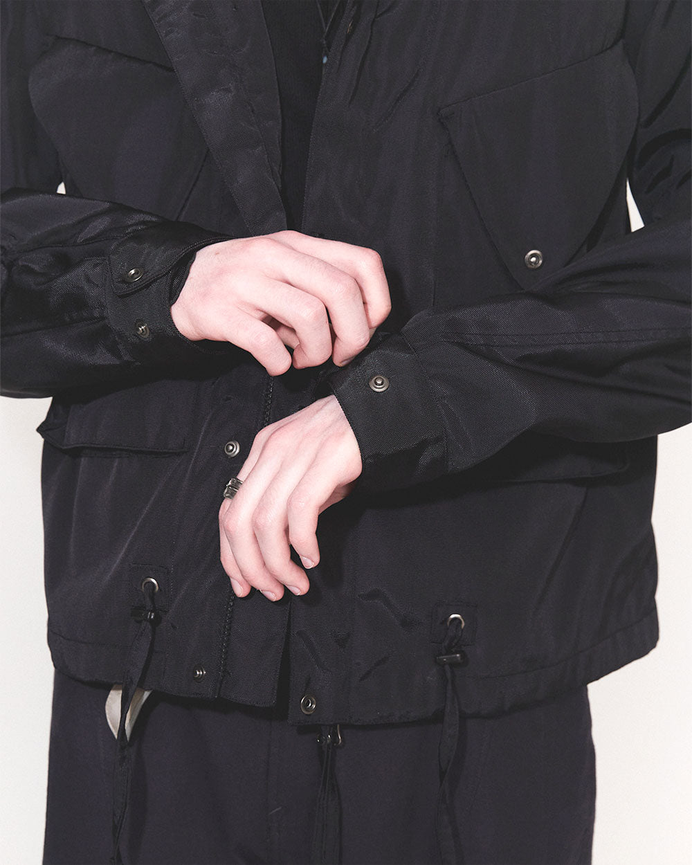 Fisherman Short Parka - Black