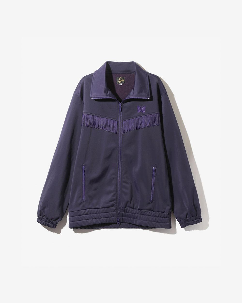 Fringe Track Jacket - PE/TA Bright Jersey - Eggplant