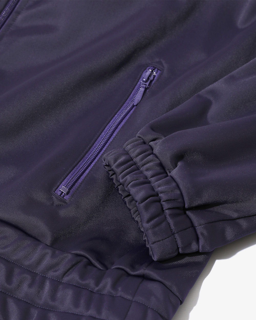 Fringe Track Jacket - PE/TA Bright Jersey - Eggplant