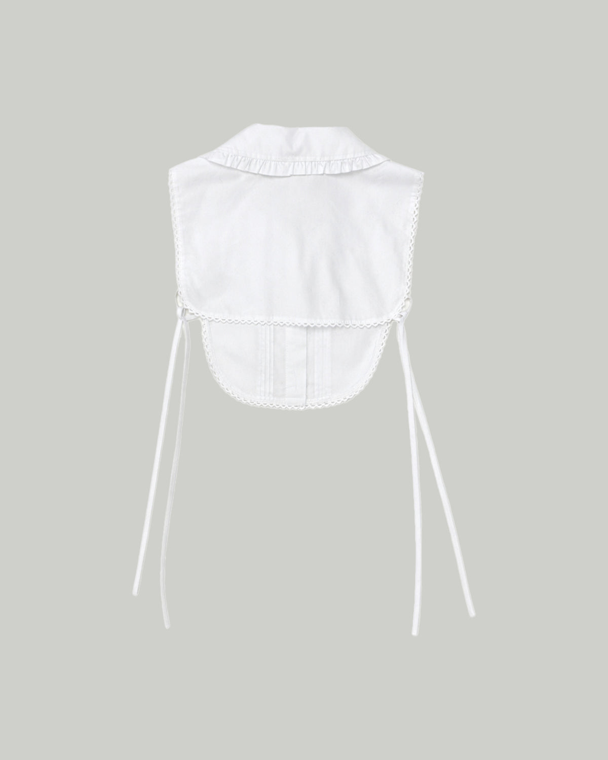 Collar Neck Cape - White