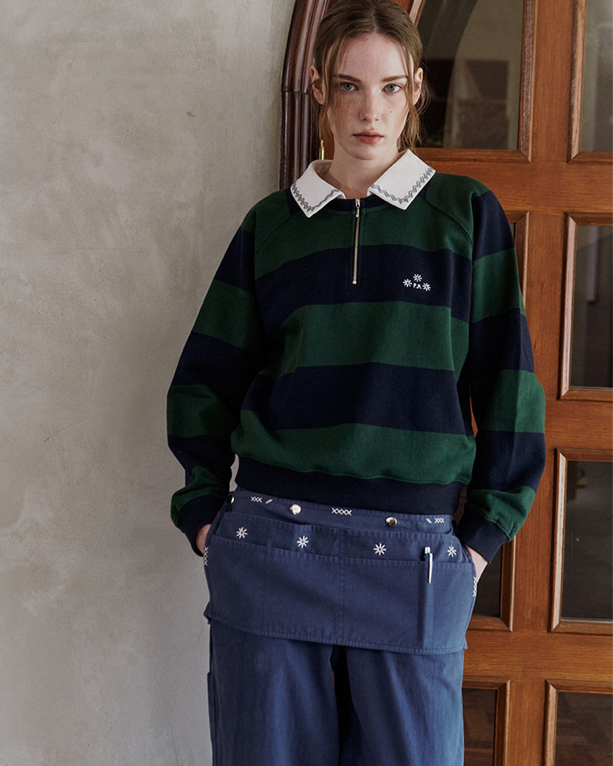 Garden Apron Pants - Blue