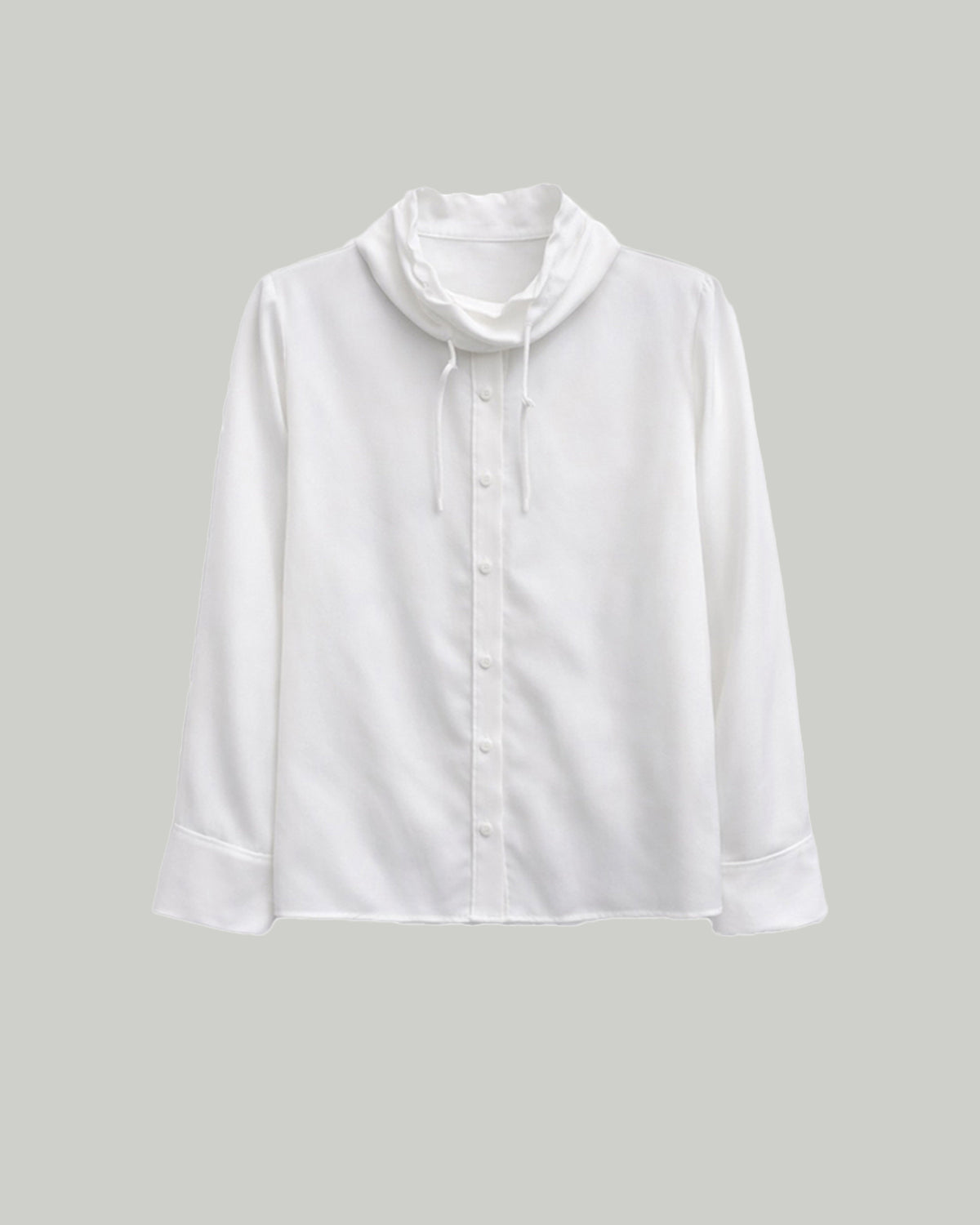 High Neck Blouse - White