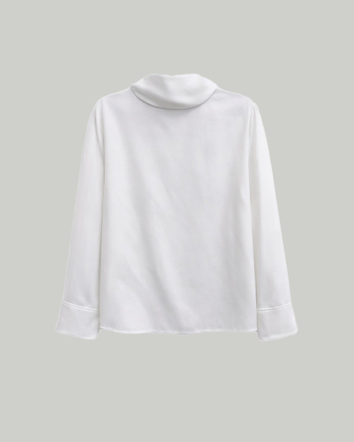 High Neck Blouse - White