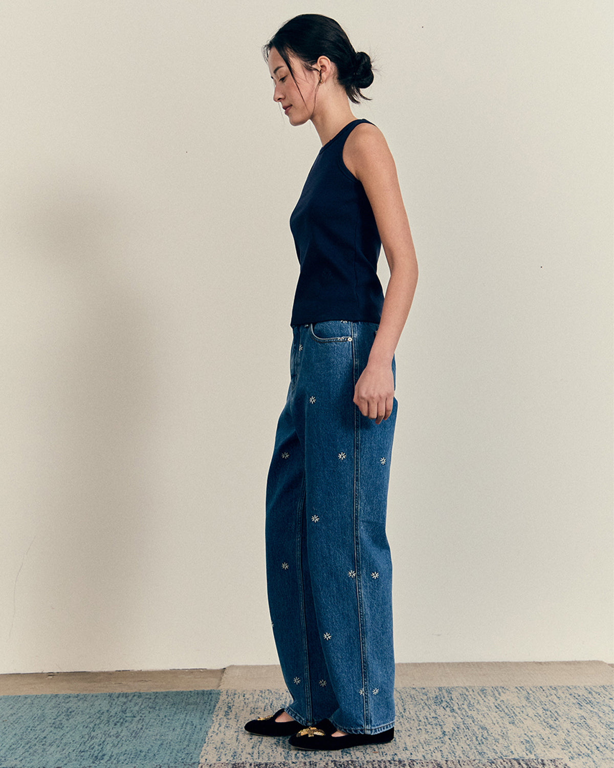 Kyoto Denim Pants - Blue