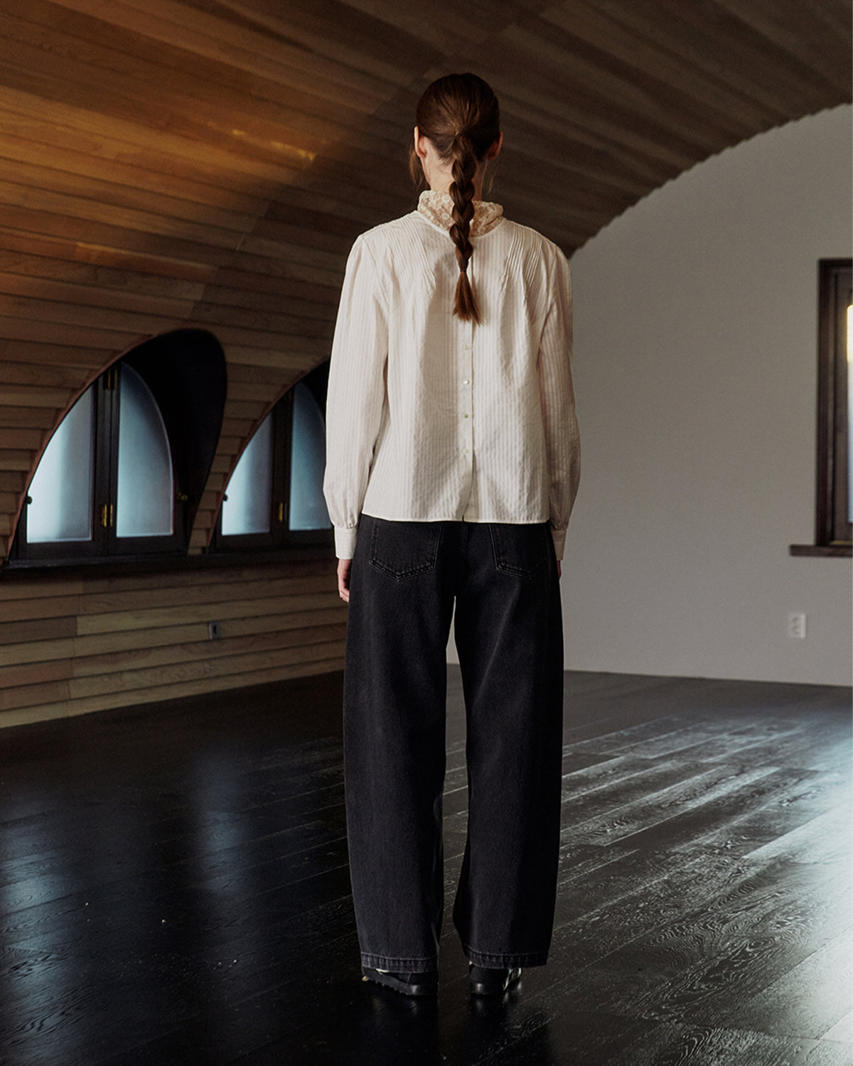 Serene Two-way Blouse - White