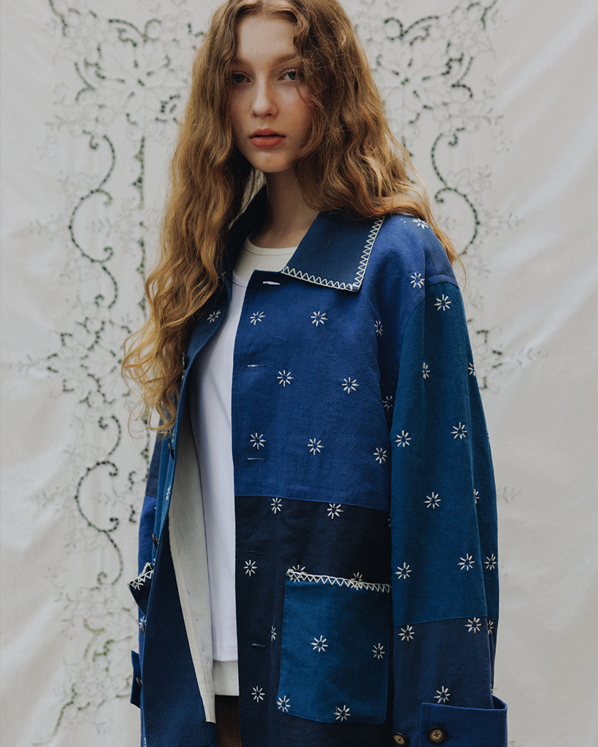 The KYOTO Patchwork Jacket - Blue