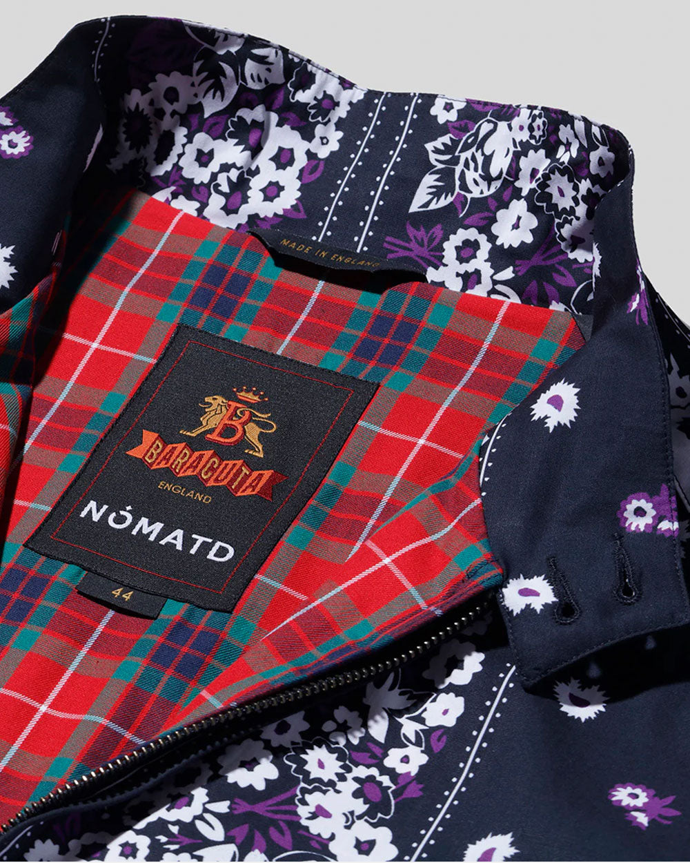 Baracuta x Noma G9 Harrington Fits NomaTD Print - Black / Purple