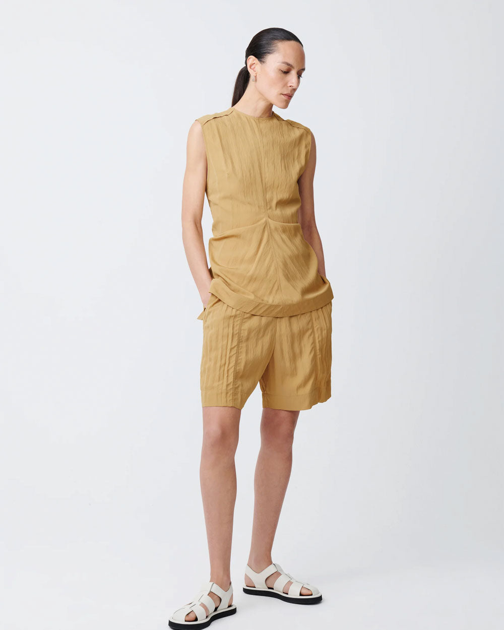 Garda - Drape Top - Sand