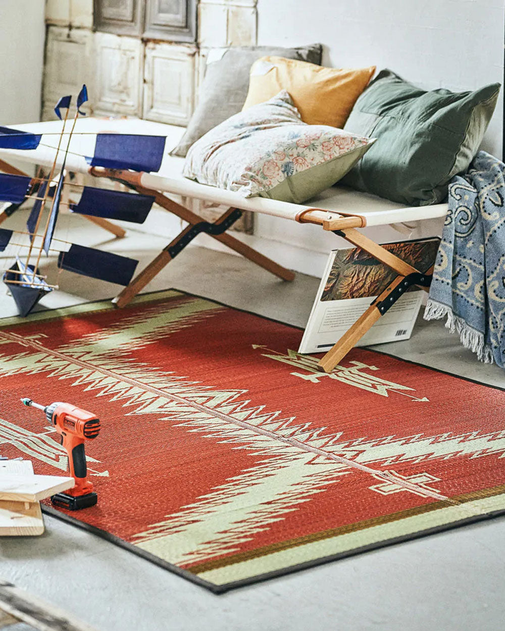 Igusa Rug - Red