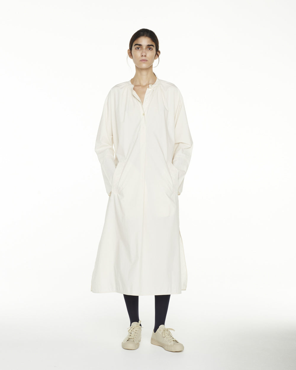 Hansol Shirt Dress - Milk