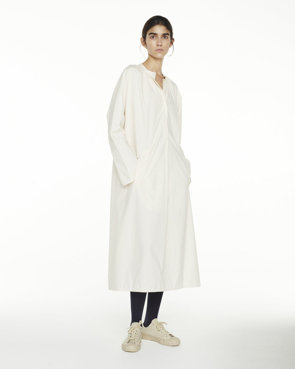 Hansol Shirt Dress - Milk